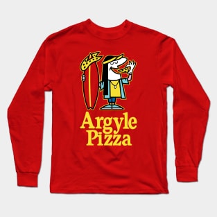 Argyle Pizza - Red Shirt Long Sleeve T-Shirt